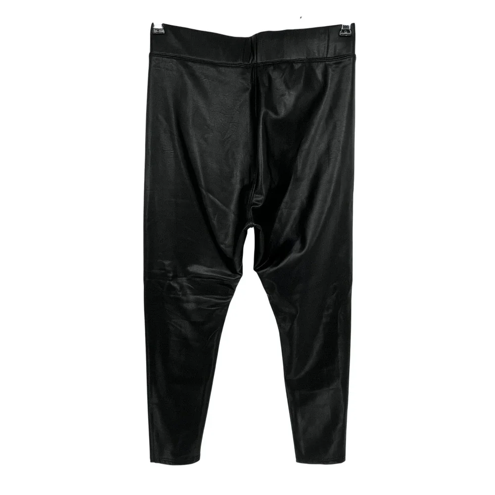 Ci Sono Faux Leather Leggings Womens Medium Black High Rise Streetwear Night Out